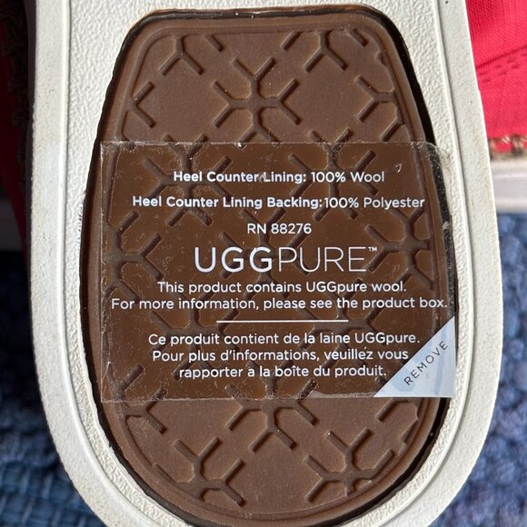 Sunset Red UGG sneakers US size 10 - Picture 3 of 6